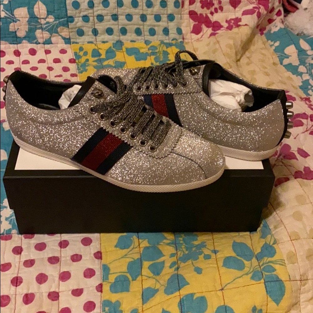 Gucci glitter sneakers